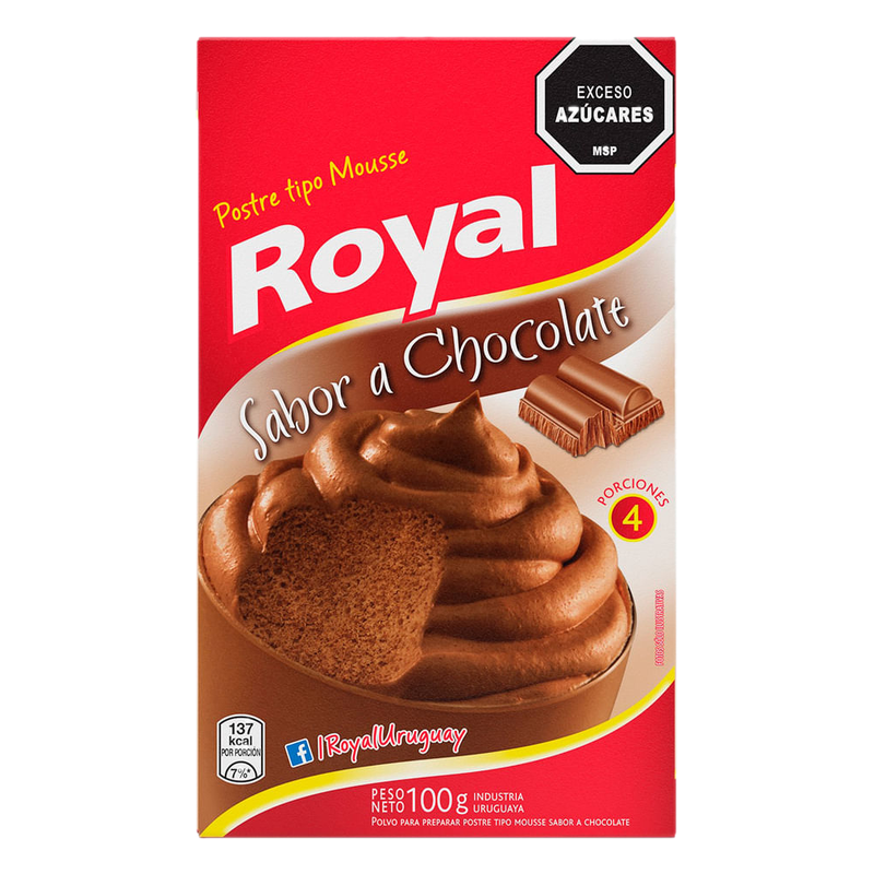 Mousse Royal De Chocolate 100 G