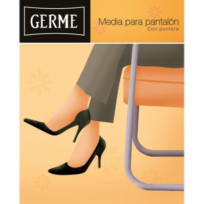 Media 3/4 Germe De Lycra Blondine Talle Único / Ss