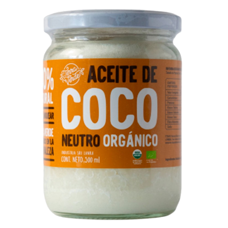 Aceite De Coco Neutro Terra Verde 500 Ml
