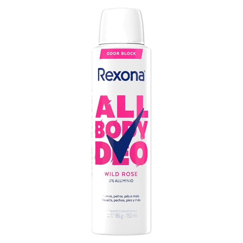 Rexona Women All Body Desodorante Aerosol Wildrose 150 Ml