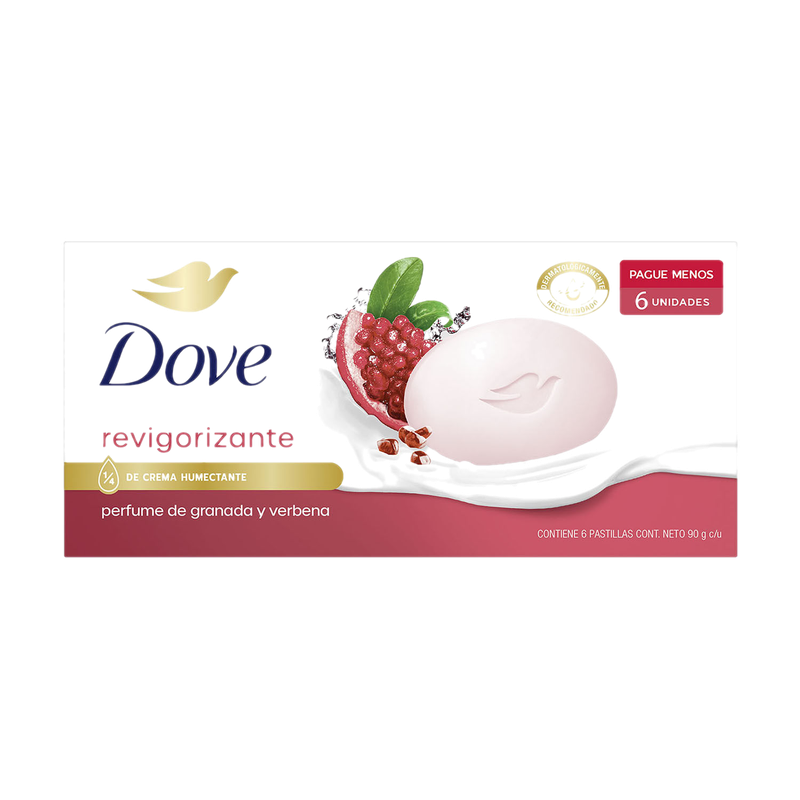Jabon De Tocador Dove Granada 90 G 6 Unidades 25%dto