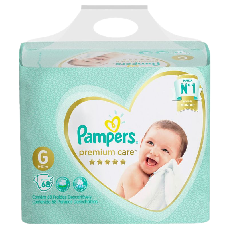 Pañal Pampers Premium Care G 68 Unidades