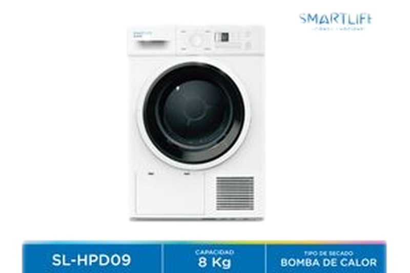 Secarropas Carga Frontal Smartlife Bomba De Calor 8 Kg