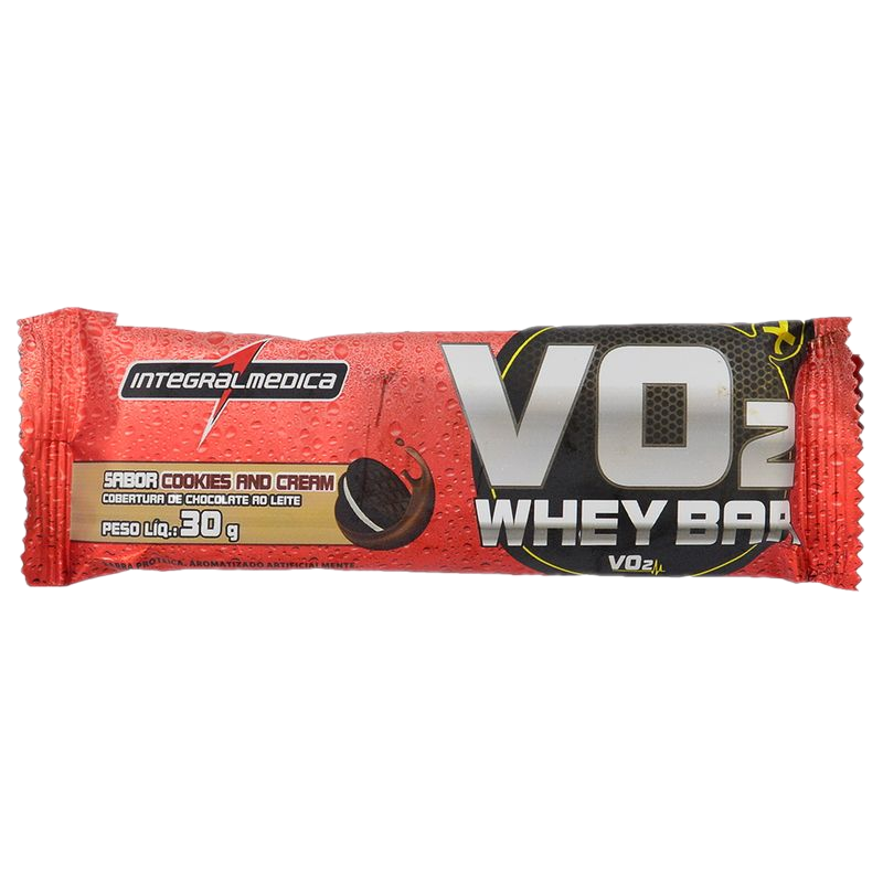 Barra Proteica Vo2 Whey Bar Cookies & Cream 30 G