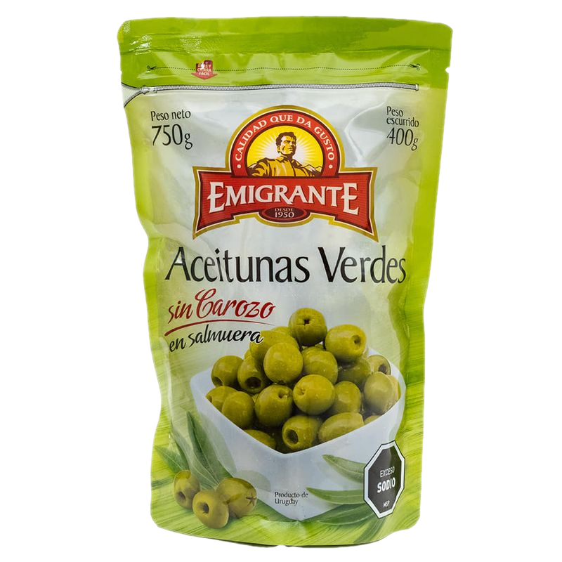 Aceitunas Emigrante Sin Carozo Sachet 400 G