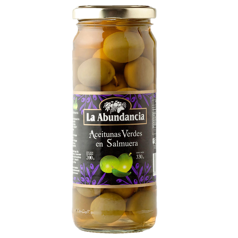 Aceitunas Verdes La Abundancia Con Carozo 200 G