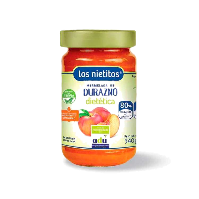 Mermelada Los Nietitos 0% Azucar Durazno 0% 340 G.