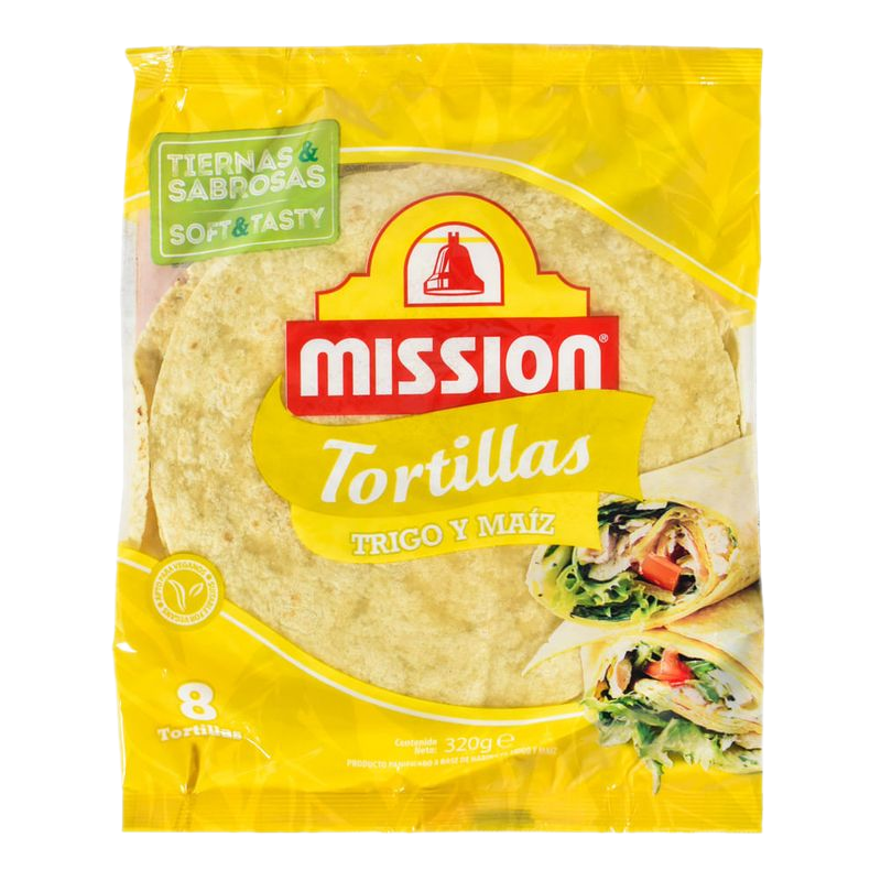 Tortilla Mission Trigo Y Maíz 20cm 320 G
