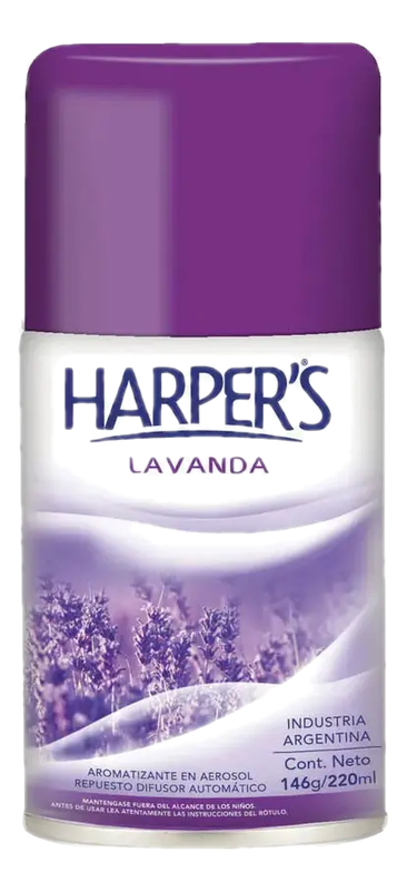 Repuesto De Aromatizador Harpers Para Difusor Automático Con Fragancia A Lavanda