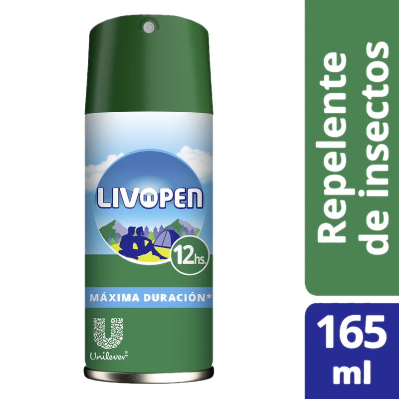 Repelente Aerosol Livopen Máxima Duración 165 Ml