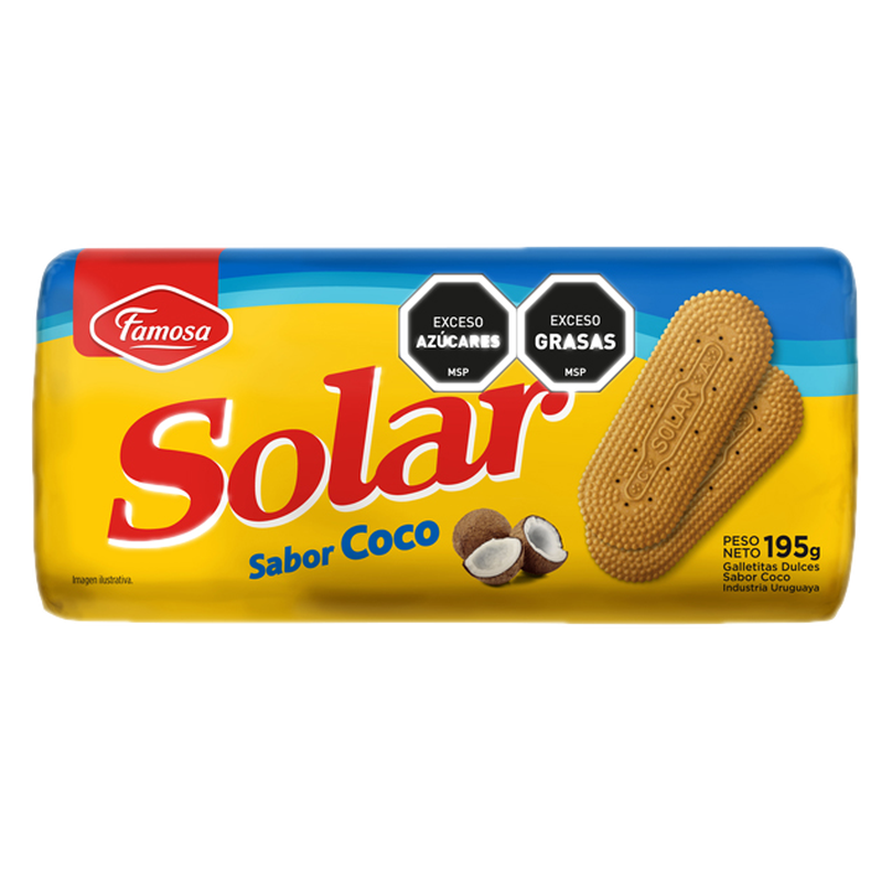 Galletita Solar Famosa Coco 195 G