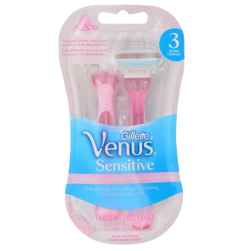 Máquina Desechable Venus Gillette Sensitive Mujer 2 Unidades
