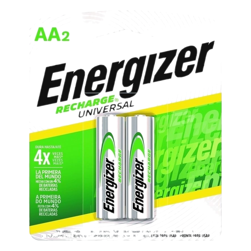 Pilas Recargables Aa Universal Energizer 2 Unidades
