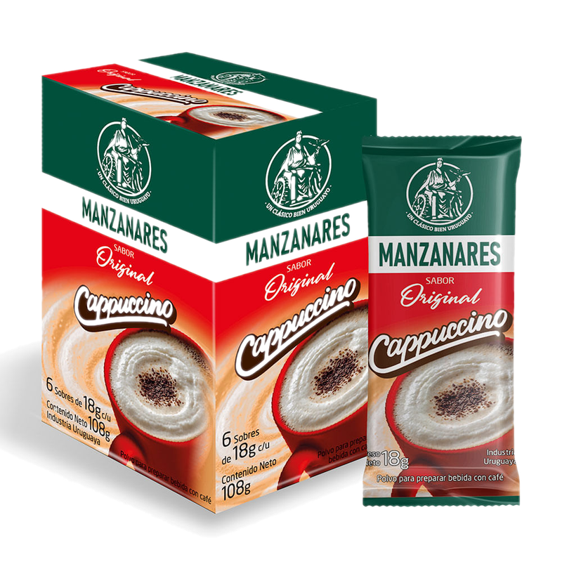 Café Cappuccino Manzanares Clasico Stick 6 Unidades
