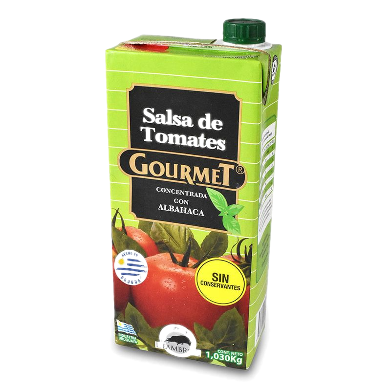 Salsa De Tomate Con Albahaca Gourmet 1 Kg