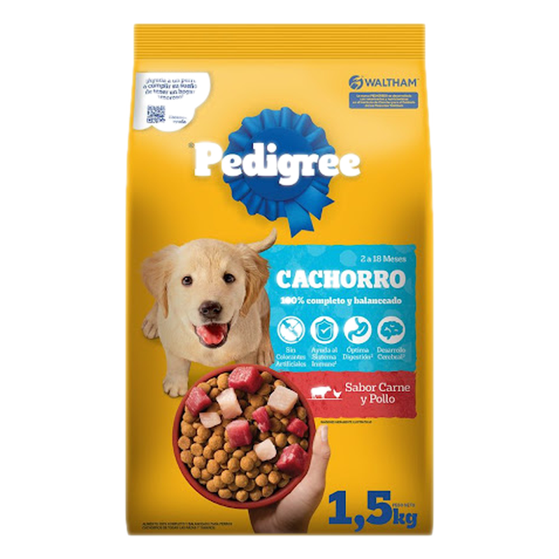 Alimento Para Perros Cachorros Pedigree 1.5 Kg