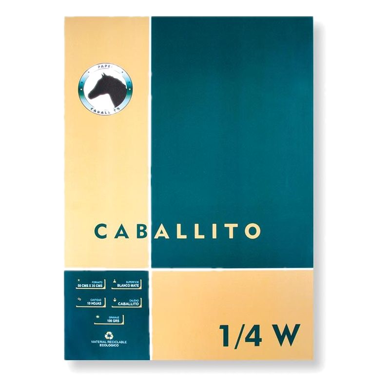 Block Caballito 1/4 W 10 Hojas 100 G