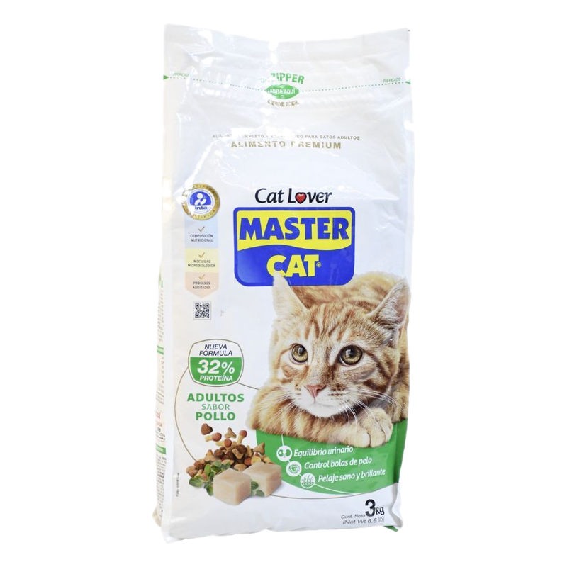 Alimento Para Gato Adulto Master Cat Pollo Animal Planet 3 Kg