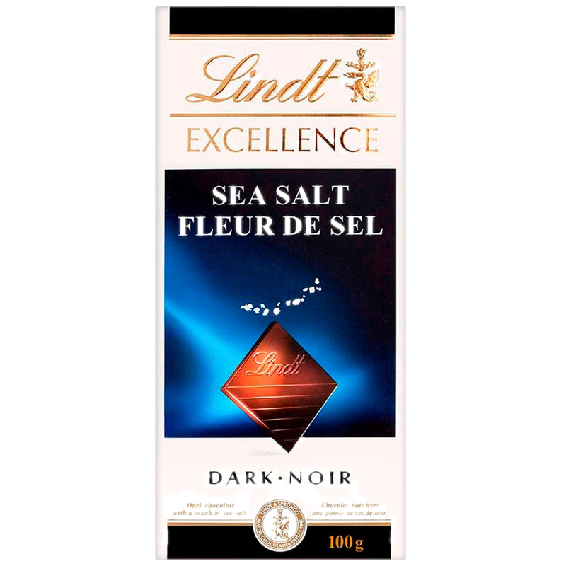 Chocolate Lindt Lindor Extra Chocolate Amargo Con Sal 100 G