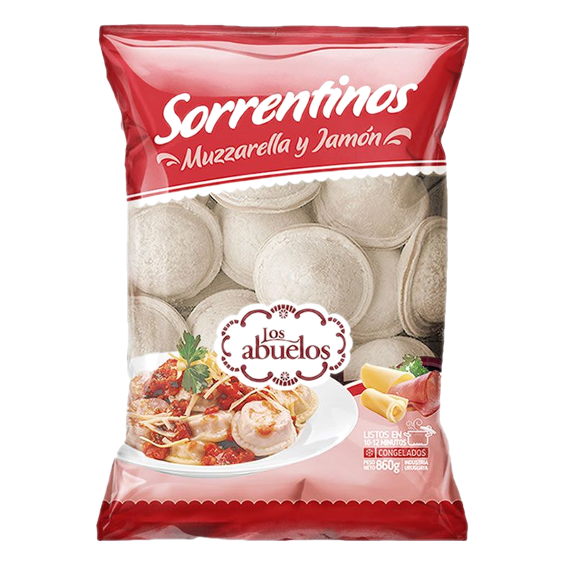 Sorrentinos Muzzarella Y Jamón Los Abuelos 24 Unidades