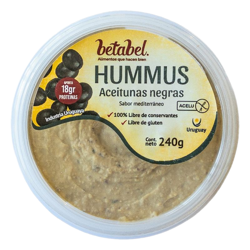 Hummus Aceitunas Negras Pote 210 G