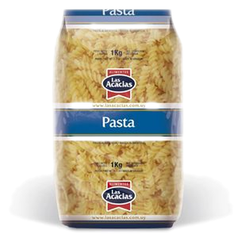 Fideos Las Acacias Natural Tirabuzon 1 Kg