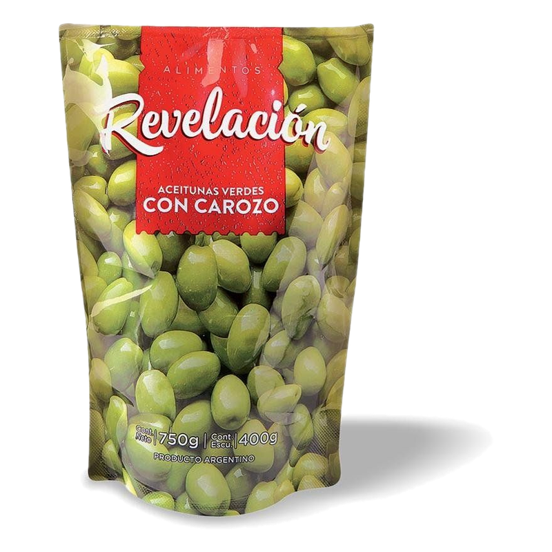 Aceitunas Verdes Revelación Con Carozo 750 G