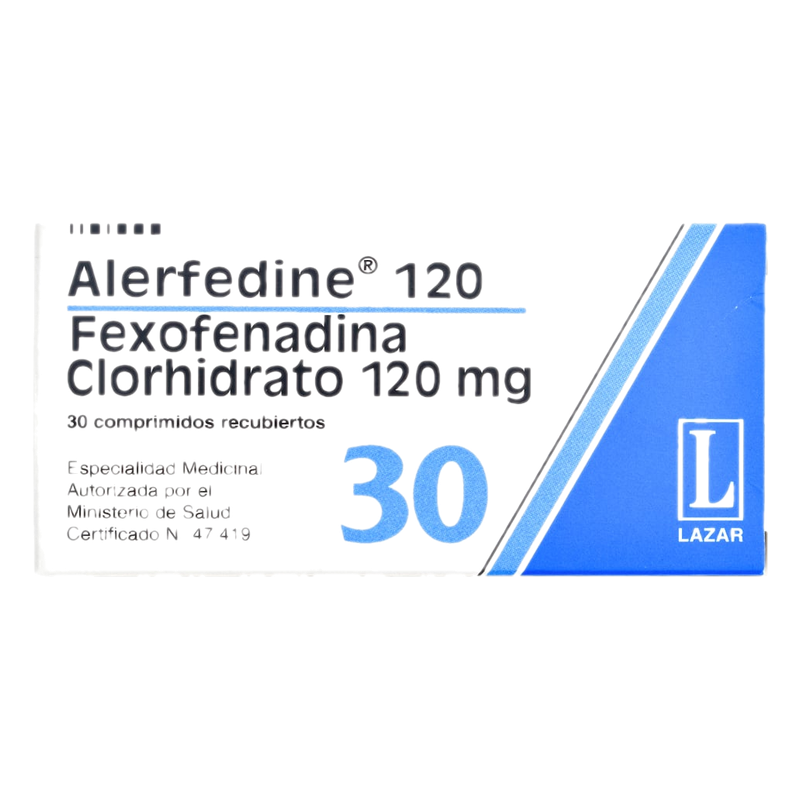 Alerfedine 120 Mg X 30 Comprimidos