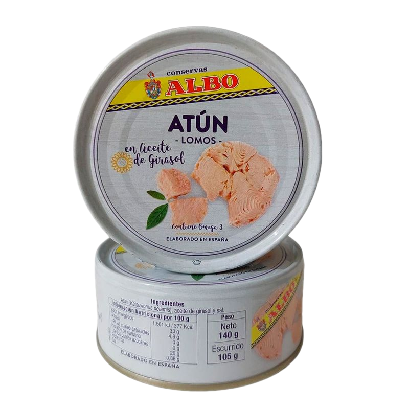 Atún Lomos En Aceite Albo 140 G