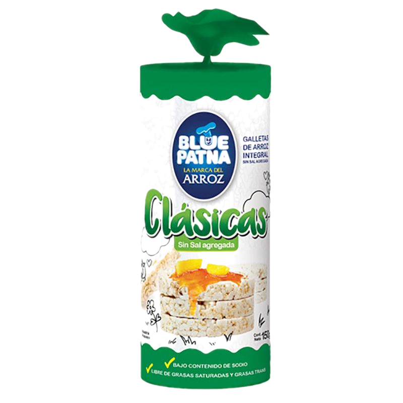 Galleta De Arroz Blue Patna Sin Sal 150 G