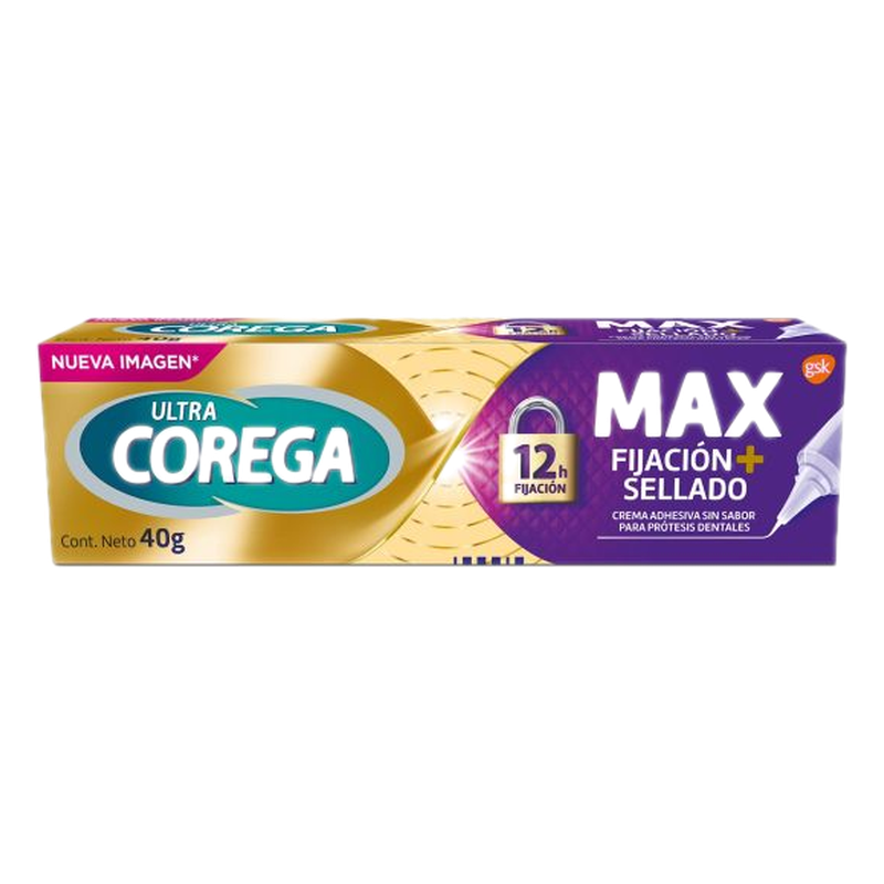 Corega Max Fijacion Sin Sabor 40 G