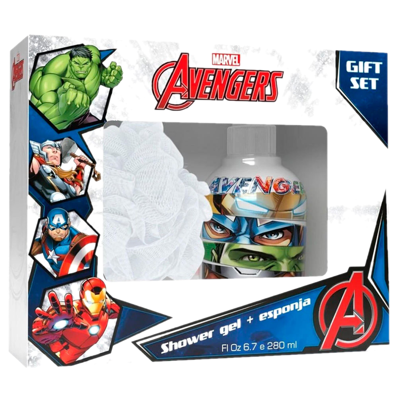 Set Disney Avengers Shower Gel Esponja