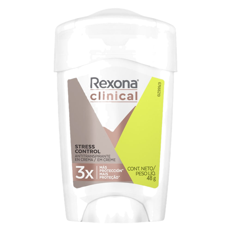 Antitranspirante En Crema Rexona Clinical Woman Stress Control 48 G