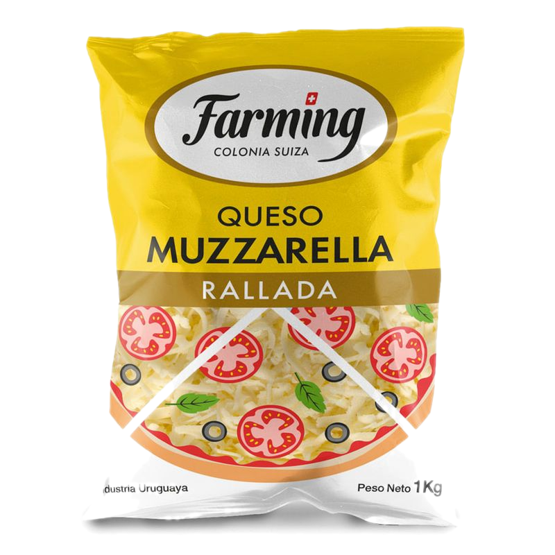 Queso Muzzarella Rallada Farming 1 Kg