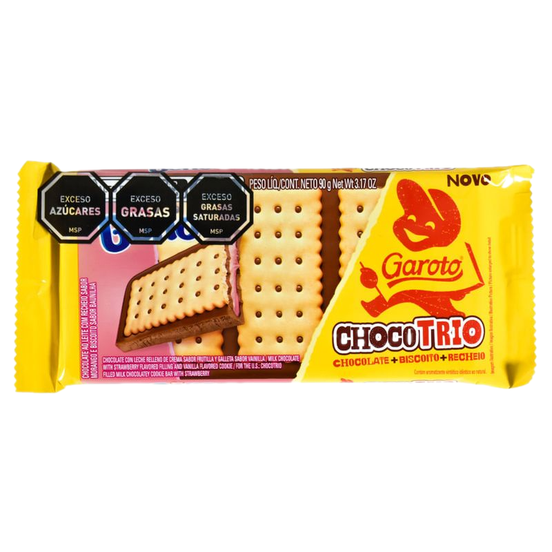 Chocolate Garoto Choco Trio Frutilla 90 G
