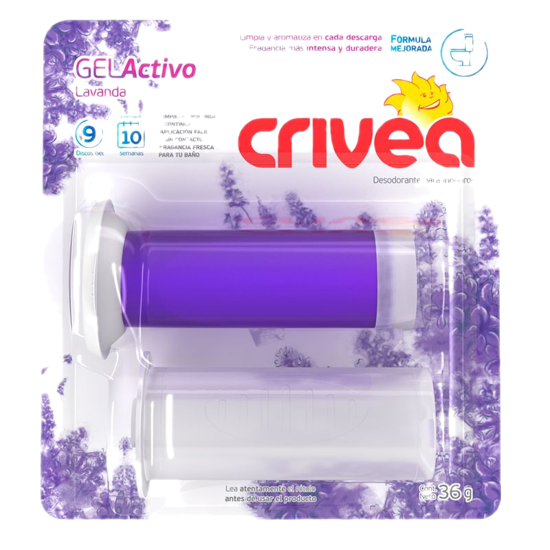 Desodorante Inodoro Crivea Gel Activo Lavanda Aparato