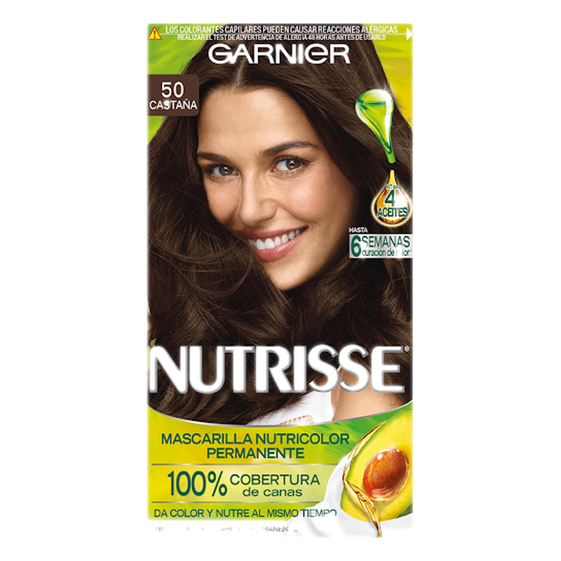 Coloracion Garnier Nutrisse 50 Castaño Claro
