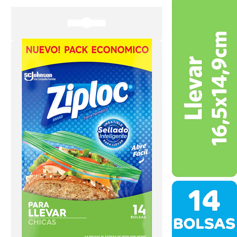 Bolsa Ziploc 317555 Chica 14und