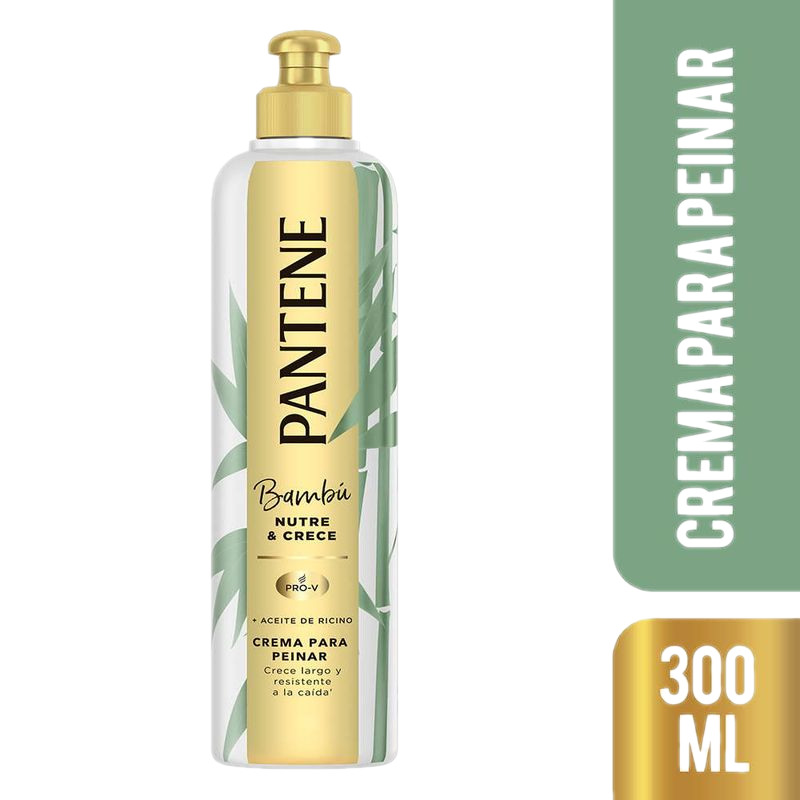 Crema De Peinar Pantene Bambú 300 Ml