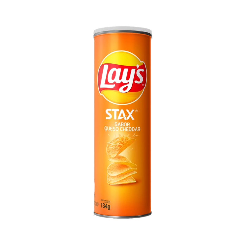 Papas Fritas Lays Stax Cheddar 134 G