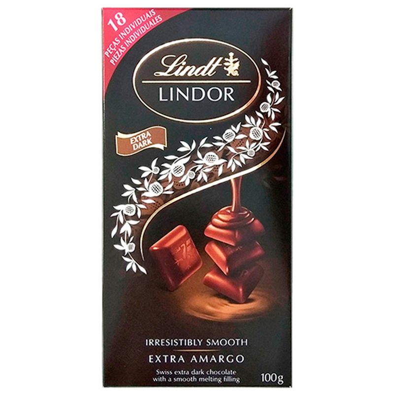 Chocolate Lindt Lindor Amargo 100 G