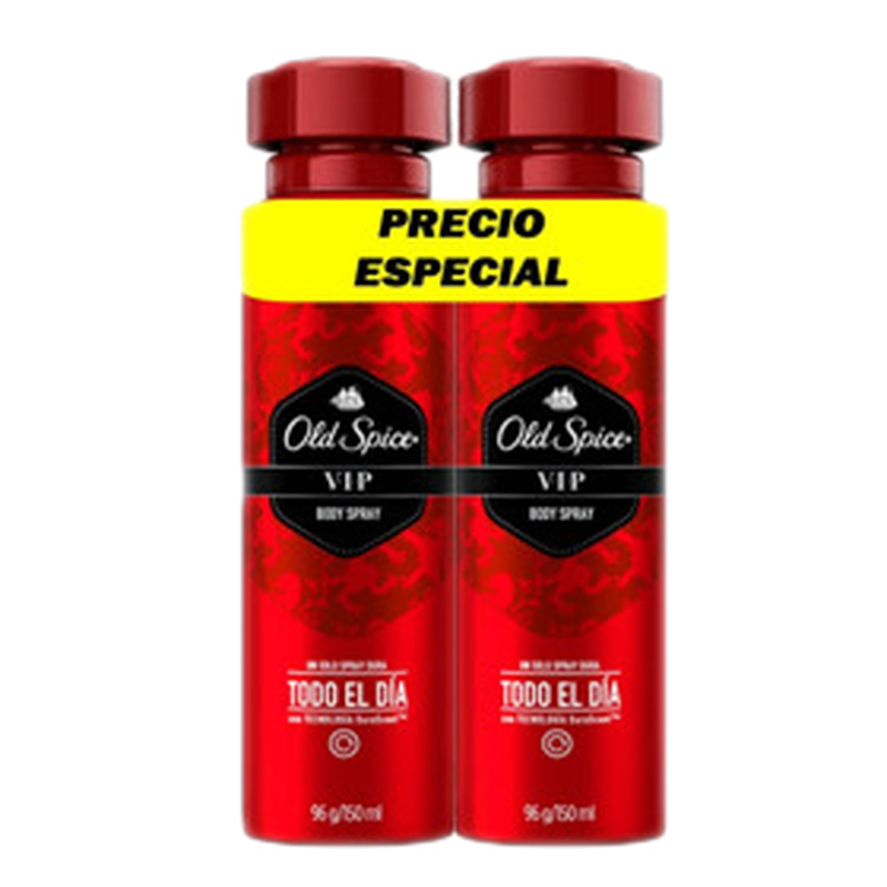 Old Spice Body Deo Spray Vip Pack [150+150 Ml]