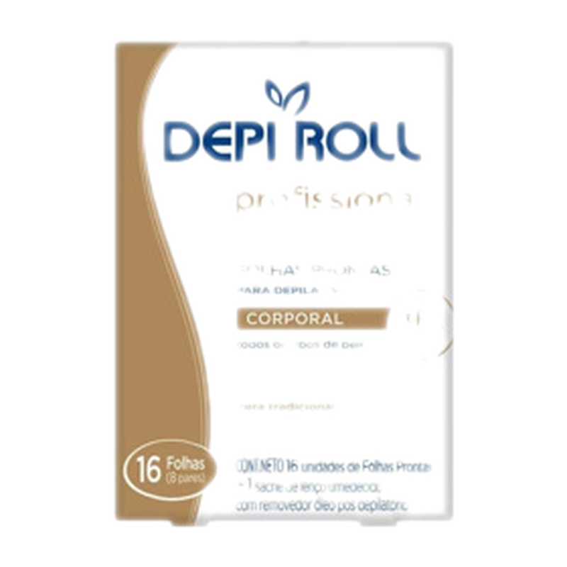 Depi Roll Bandas Corporales Cera Fria 8 Pares [16 Unidades]