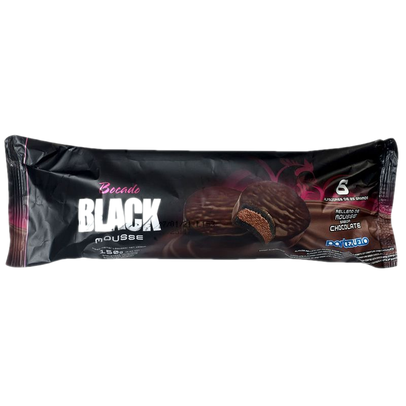 Pack 6 Unidades Portezuelo Bocado Black Mousse 150 G