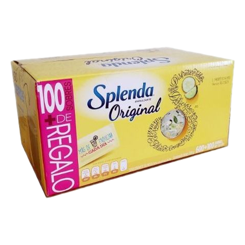 Edulcorante Splenda 600 Sobres + 100 De Regalo