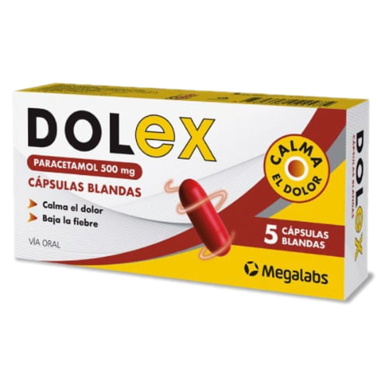 Dolex 500 Mg 5 Cápsulas Blandas