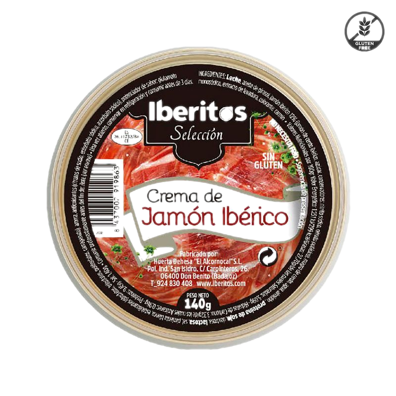 Crema Jamón Ibérico Iberitos Sin Gluten 140 G