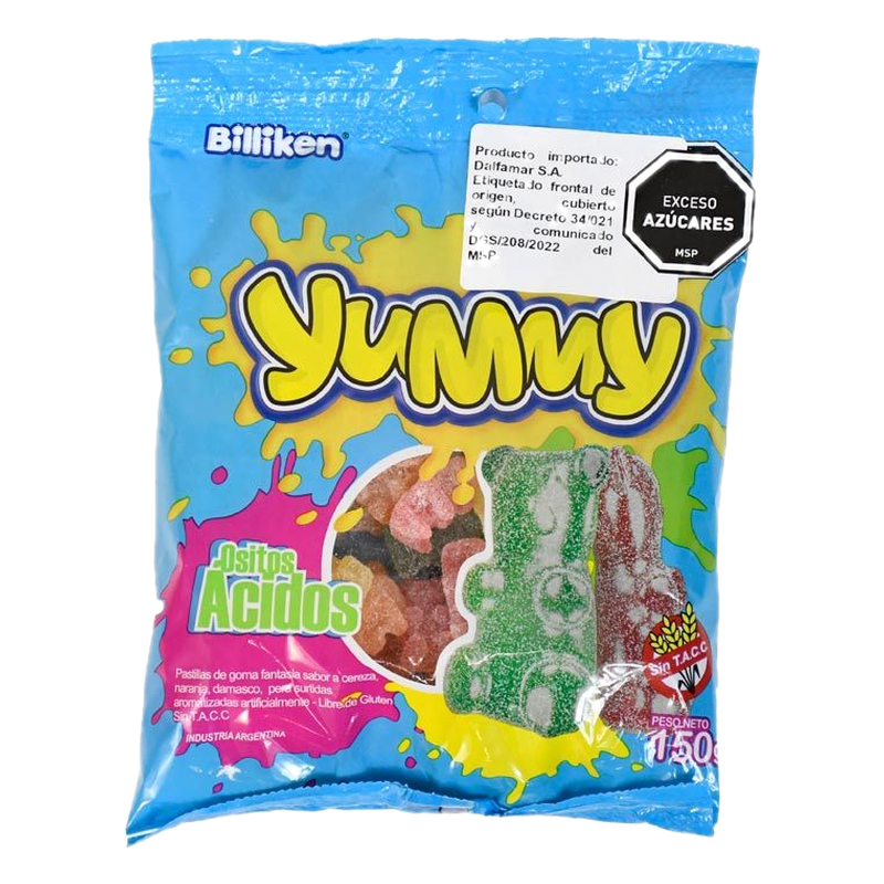 Gomitas Ositos Ácidos Yummy 150 G