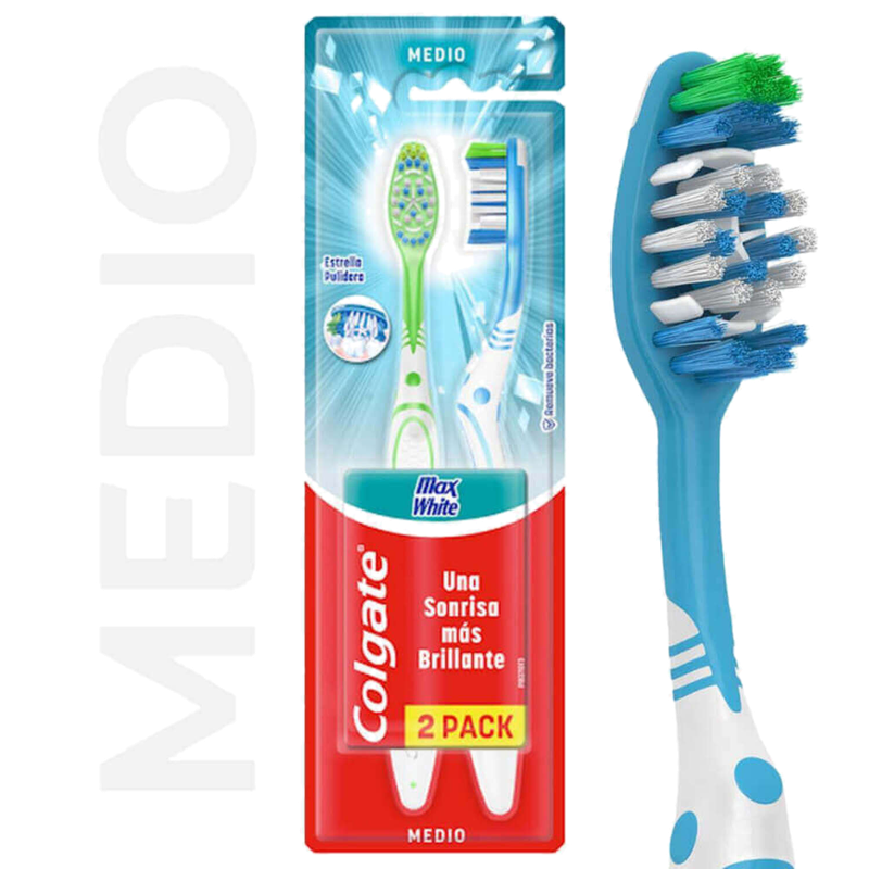 Cepillo Dental Colgate Max White 2x1 Un