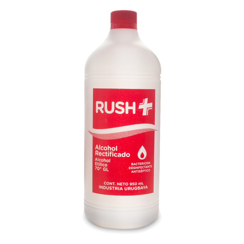 Alcohol Rectificado 70% Rush 1 L